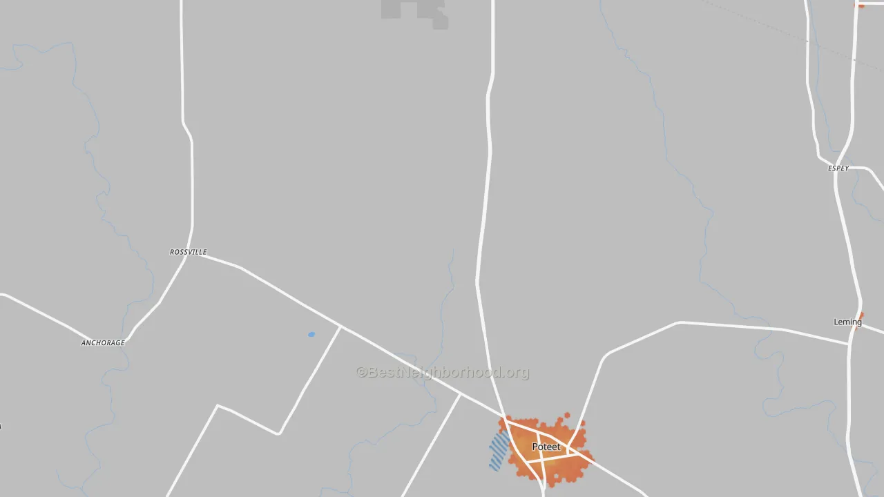 Bike Grade map of 78065, TX