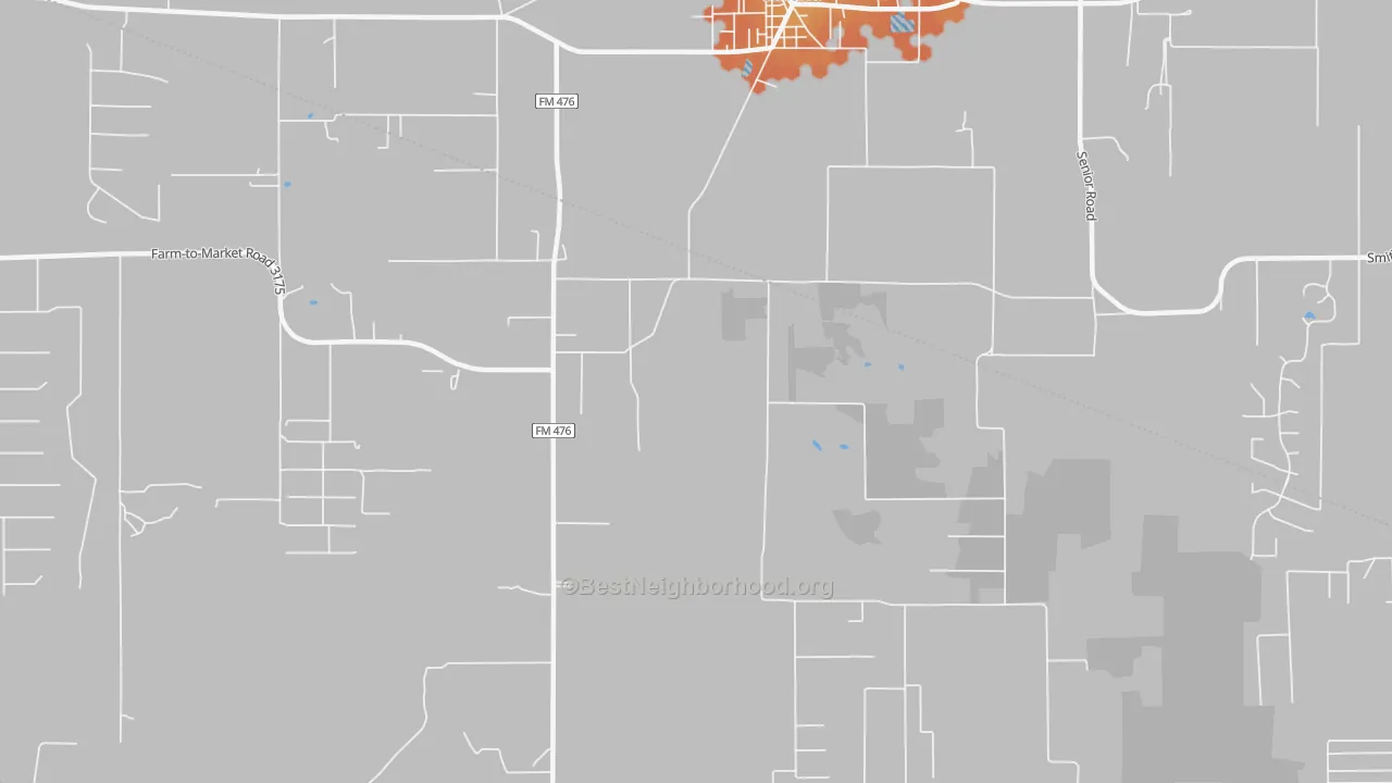 Bike Grade map of 78069, TX