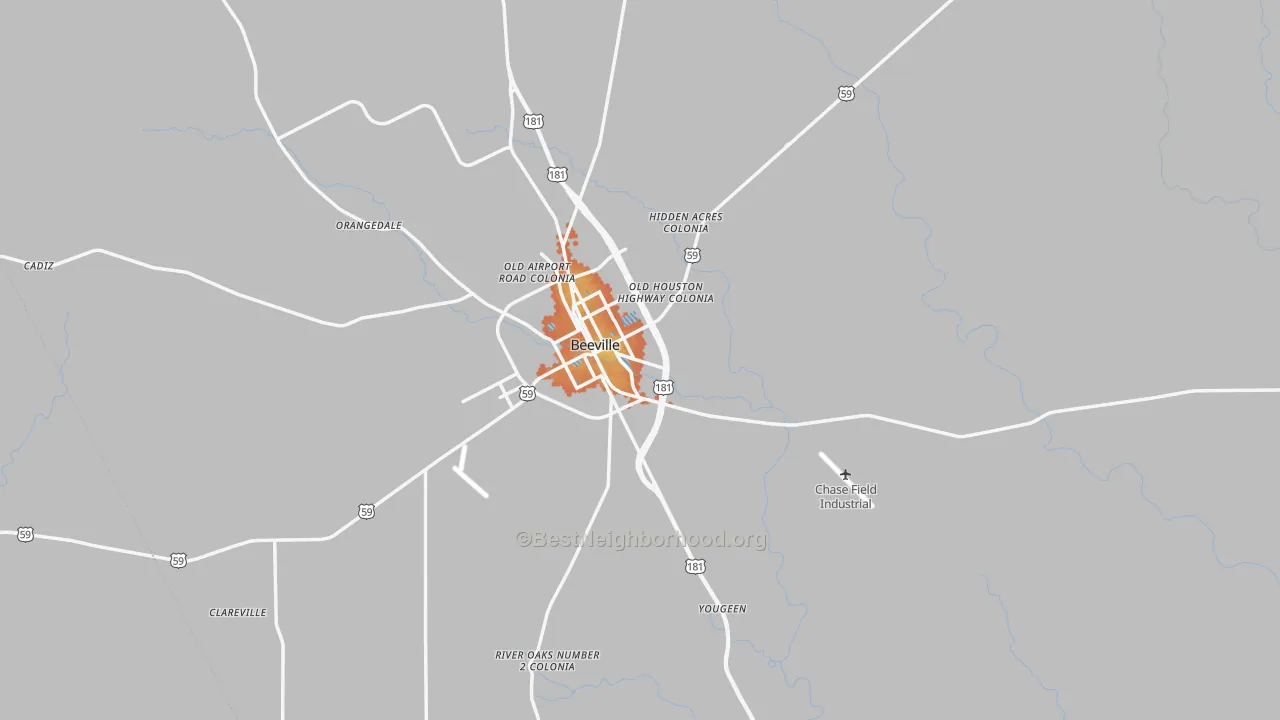 Bike Grade map of 78102, TX