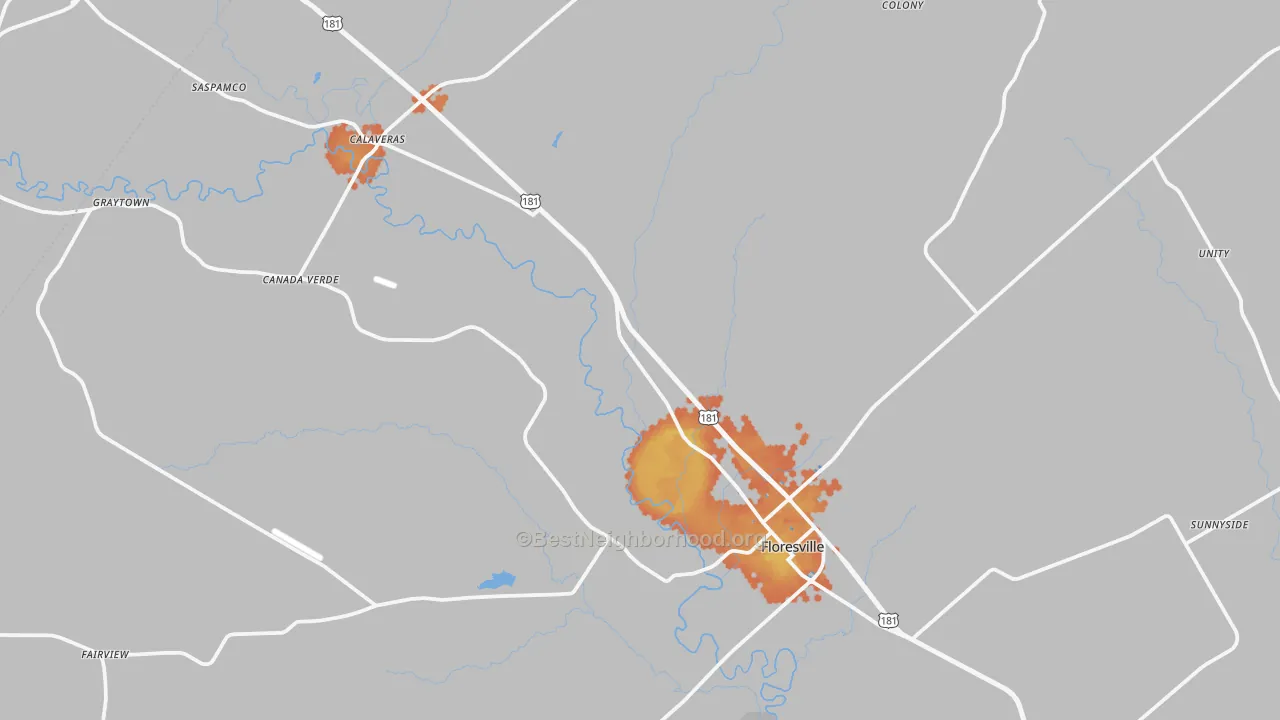 Bike Grade map of 78114, TX