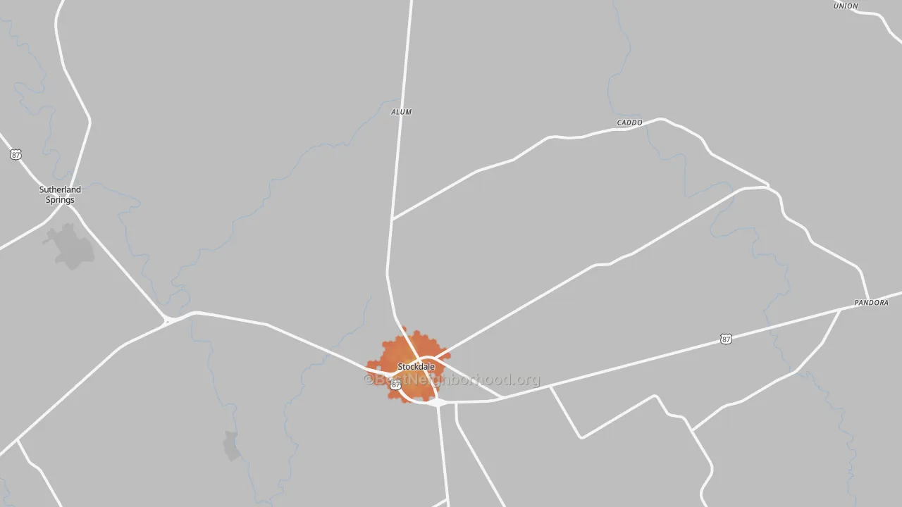 Bike Grade map of 78160, TX