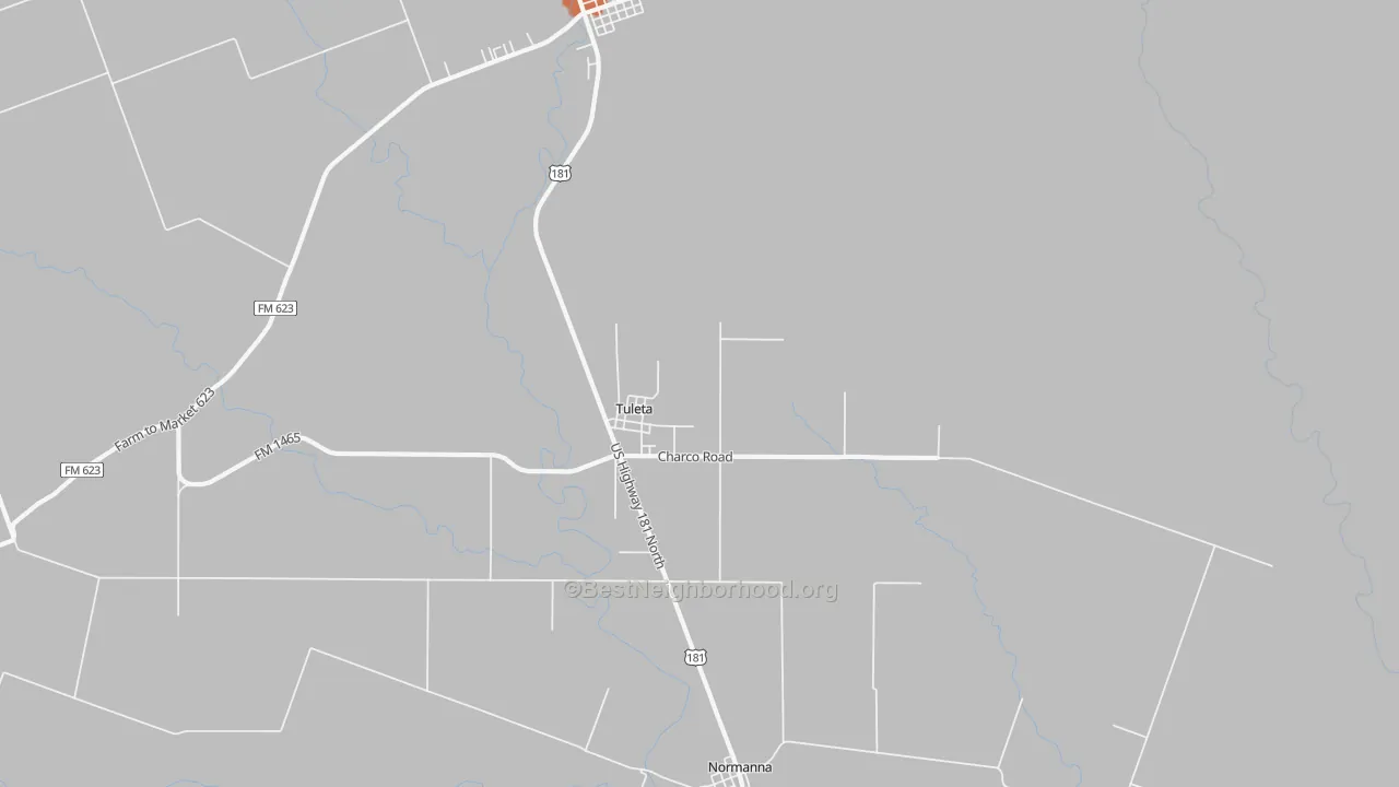 Bike Grade map of 78162, TX
