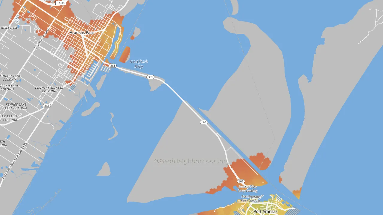 Bike Grade map of 78335, TX
