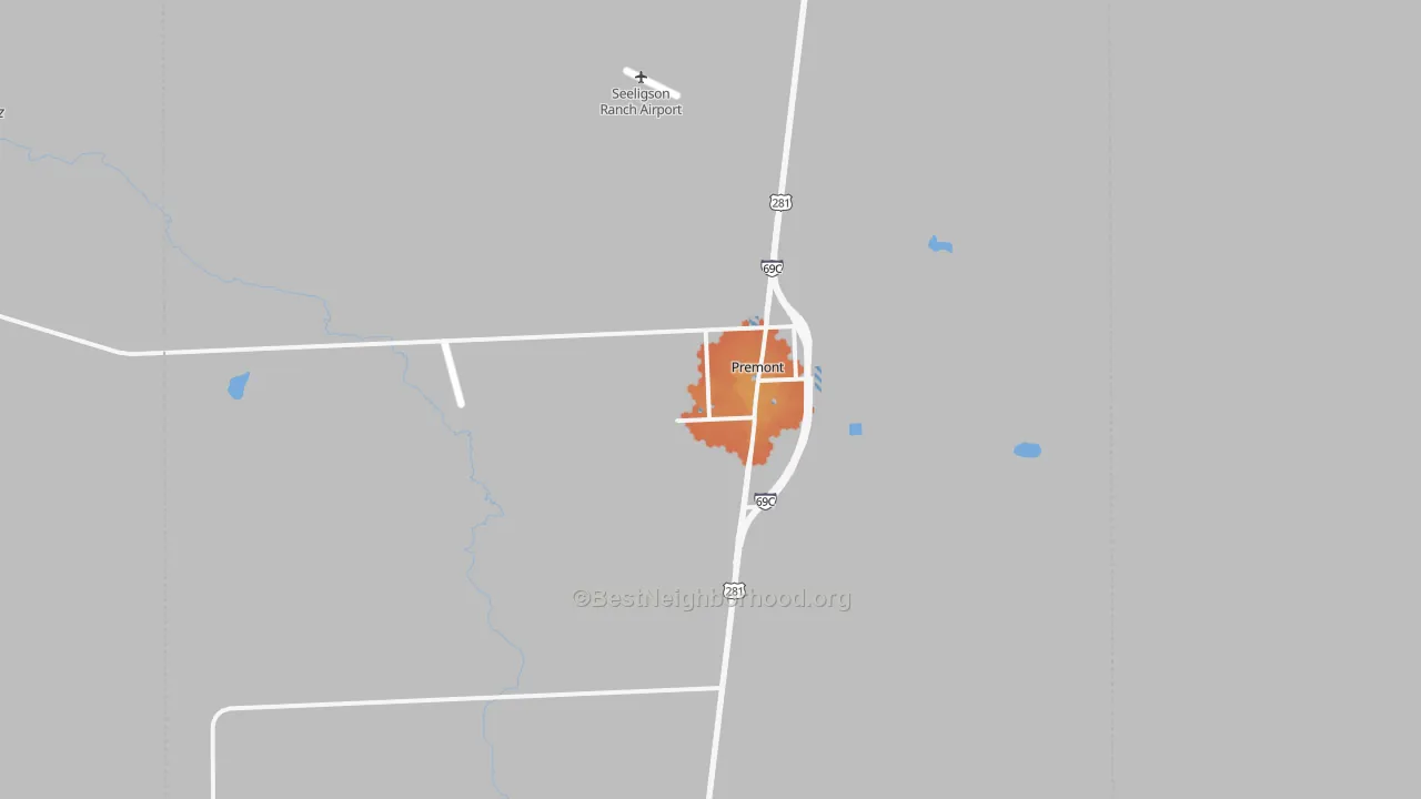Bike Grade map of 78375, TX