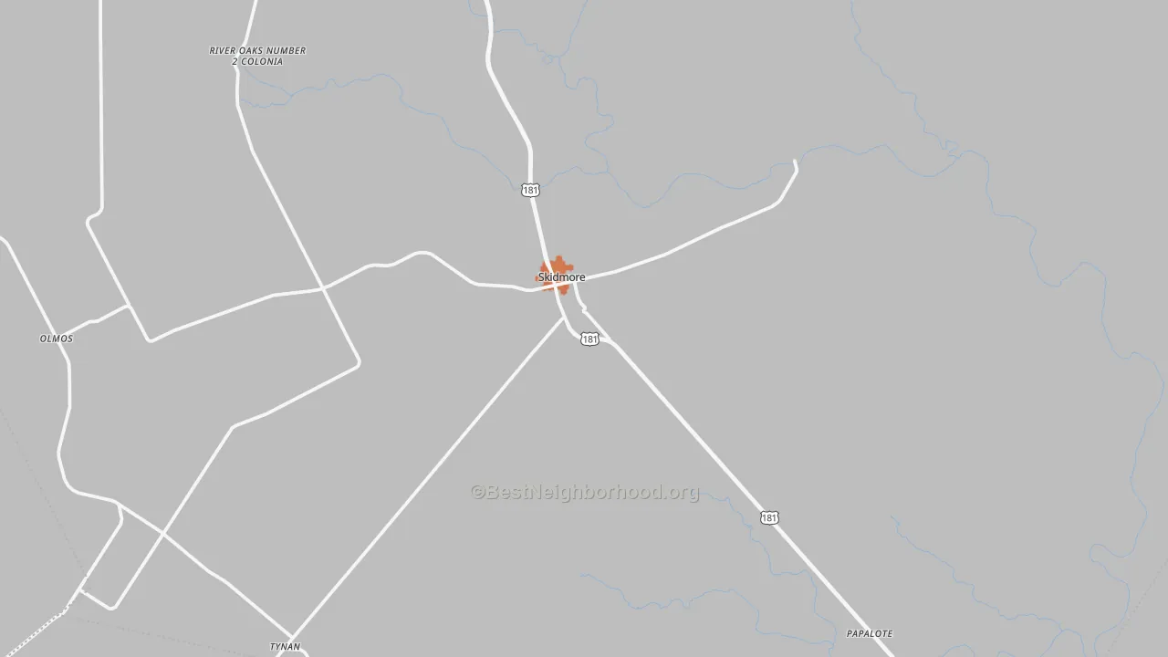 Bike Grade map of 78389, TX