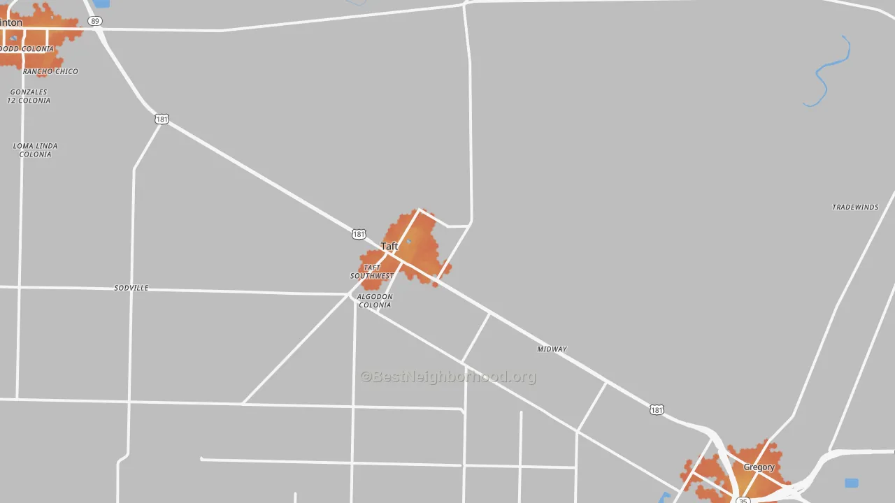 Bike Grade map of 78390, TX