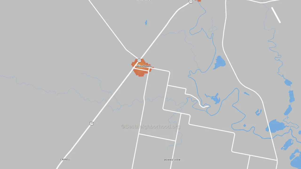 Bike Grade map of 78393, TX