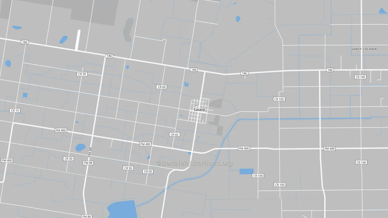 Bike Grade map of 78561, TX