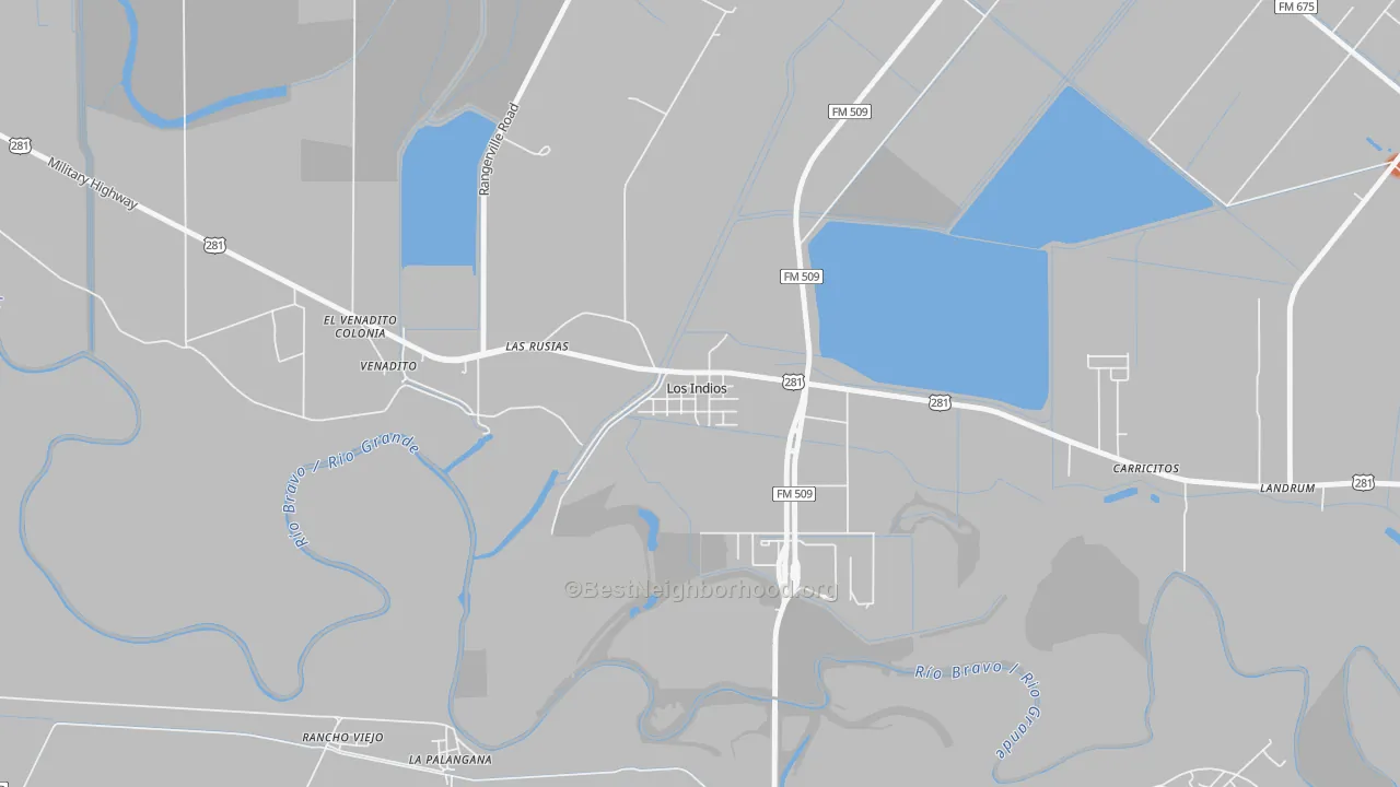 Bike Grade map of 78567, TX
