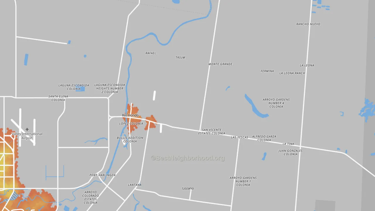 Bike Grade map of 78583, TX