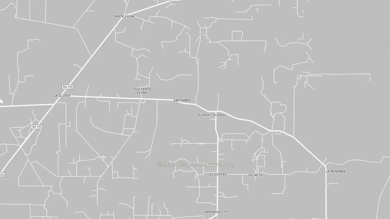 Bike Grade map of 78588, TX