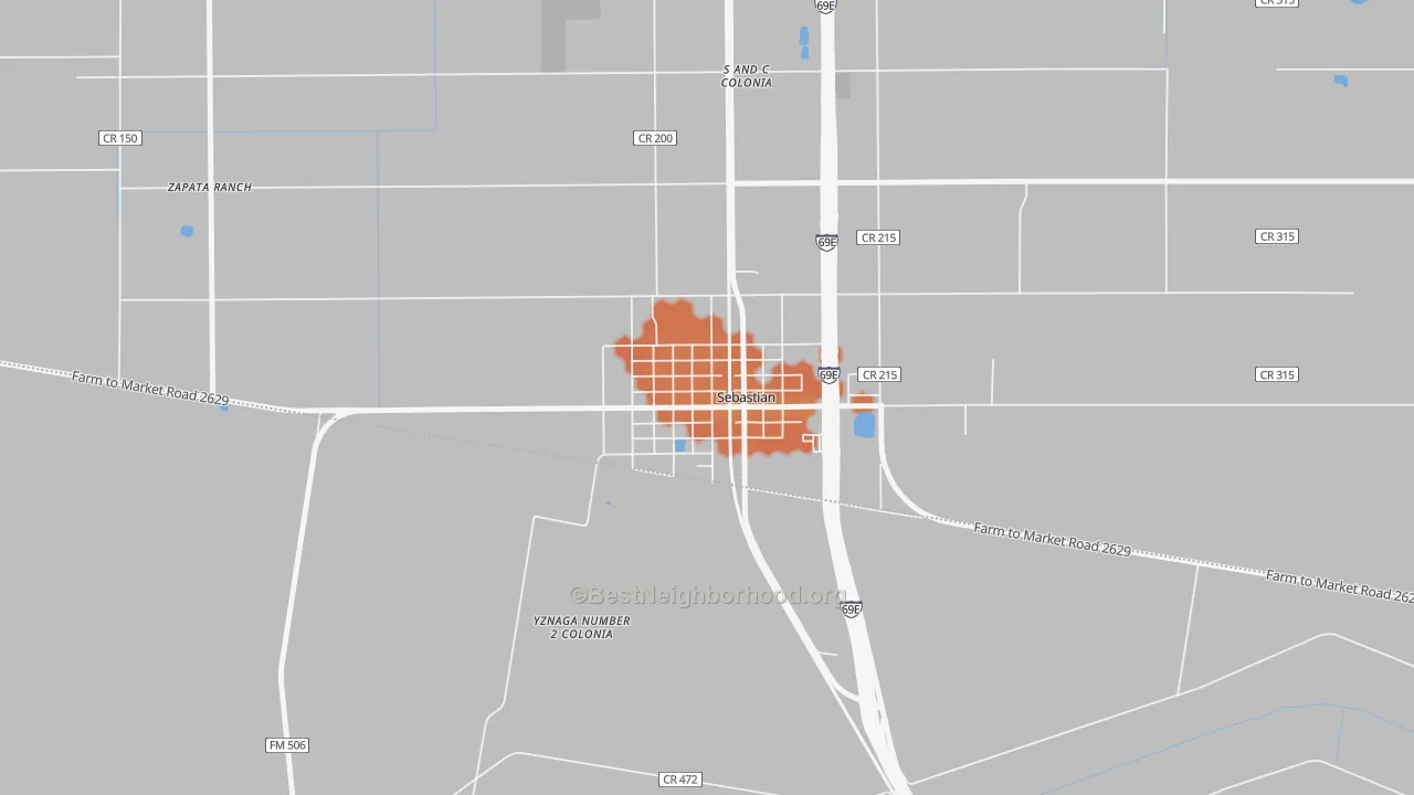 Bike Grade map of 78594, TX