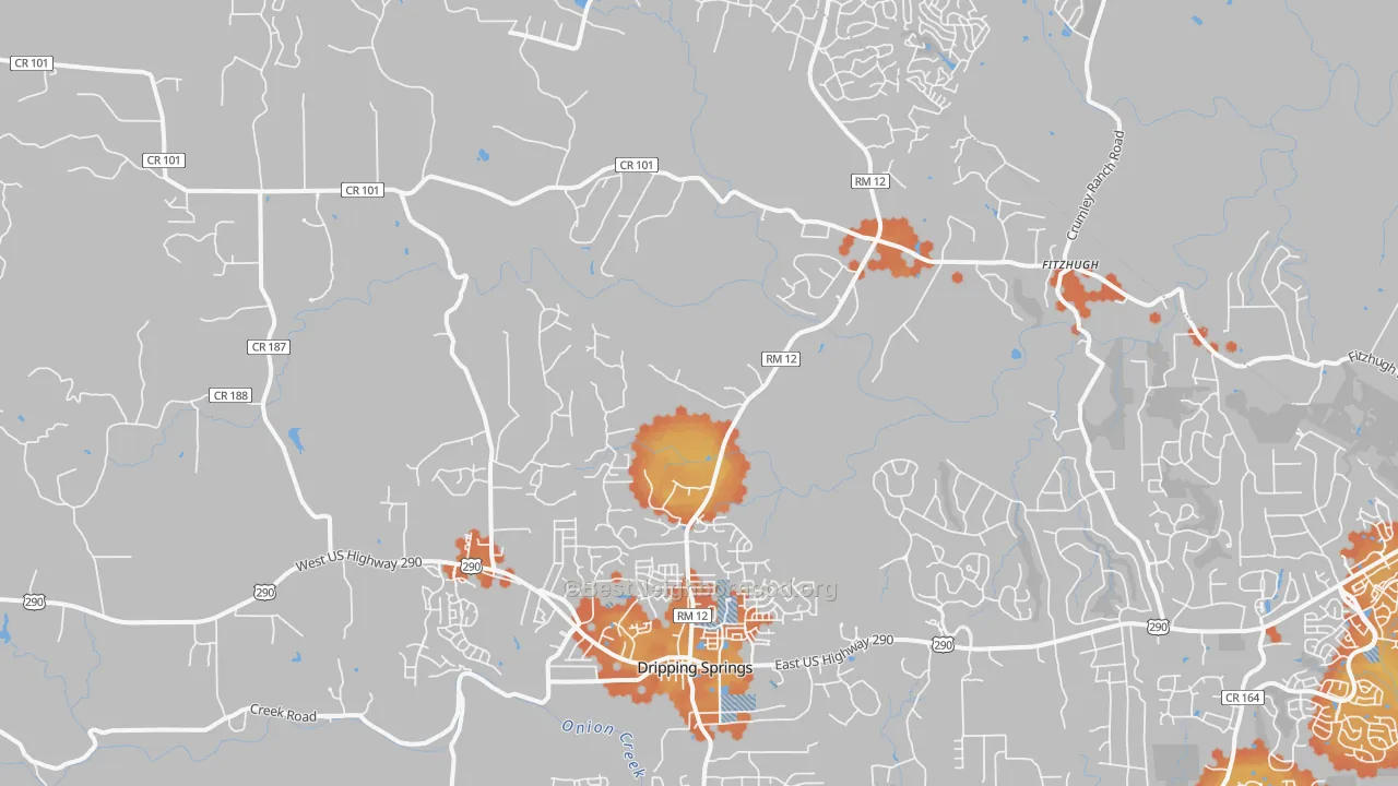 Bike Grade map of 78620, TX