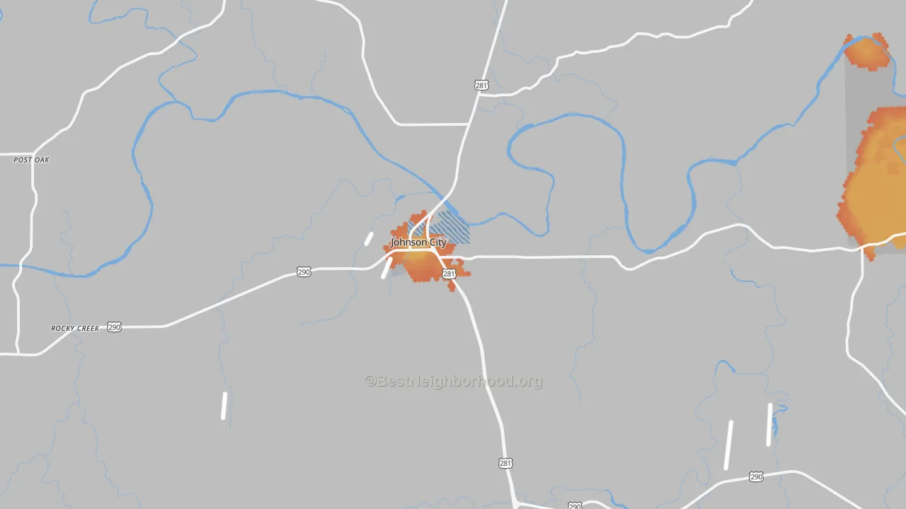 Bike Grade map of 78636, TX