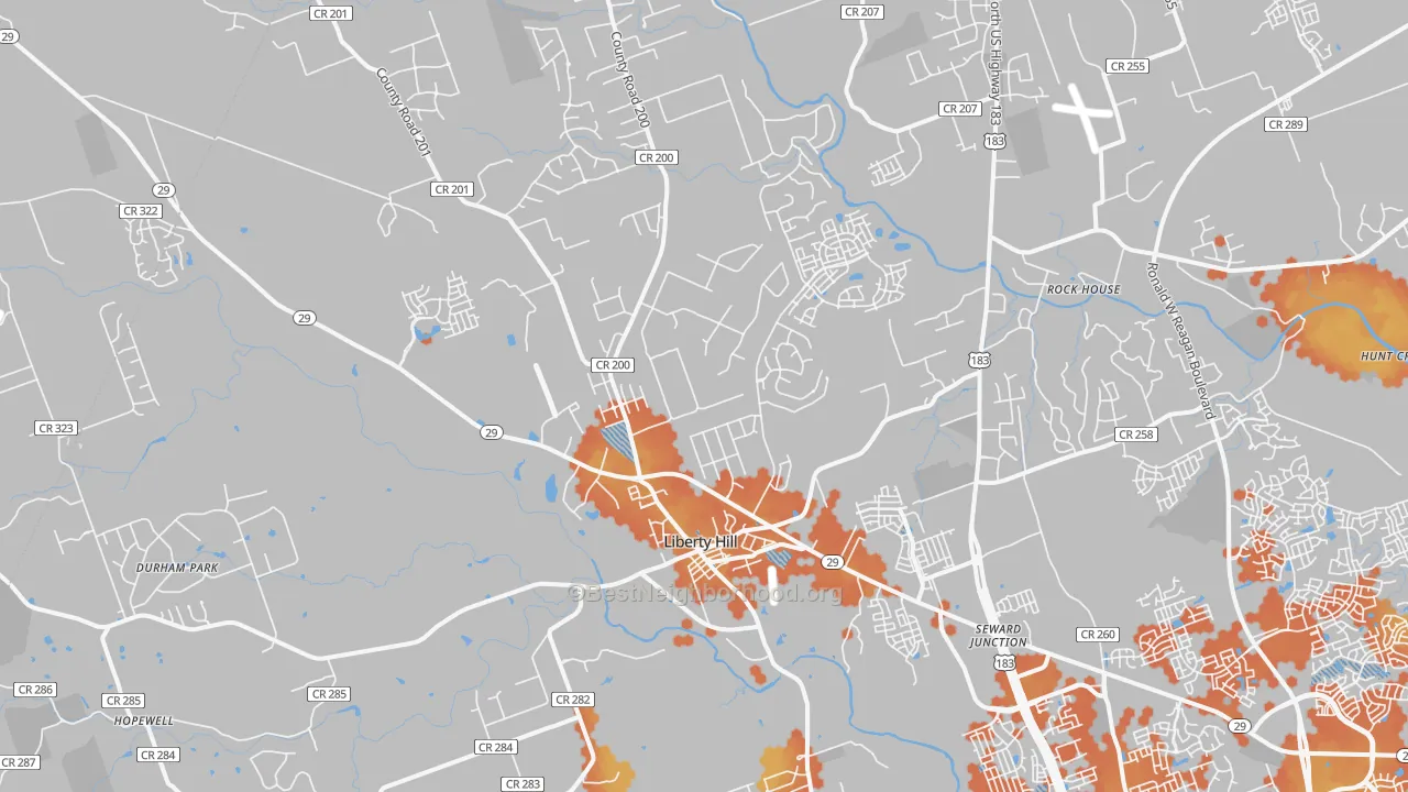 Bike Grade map of 78642, TX
