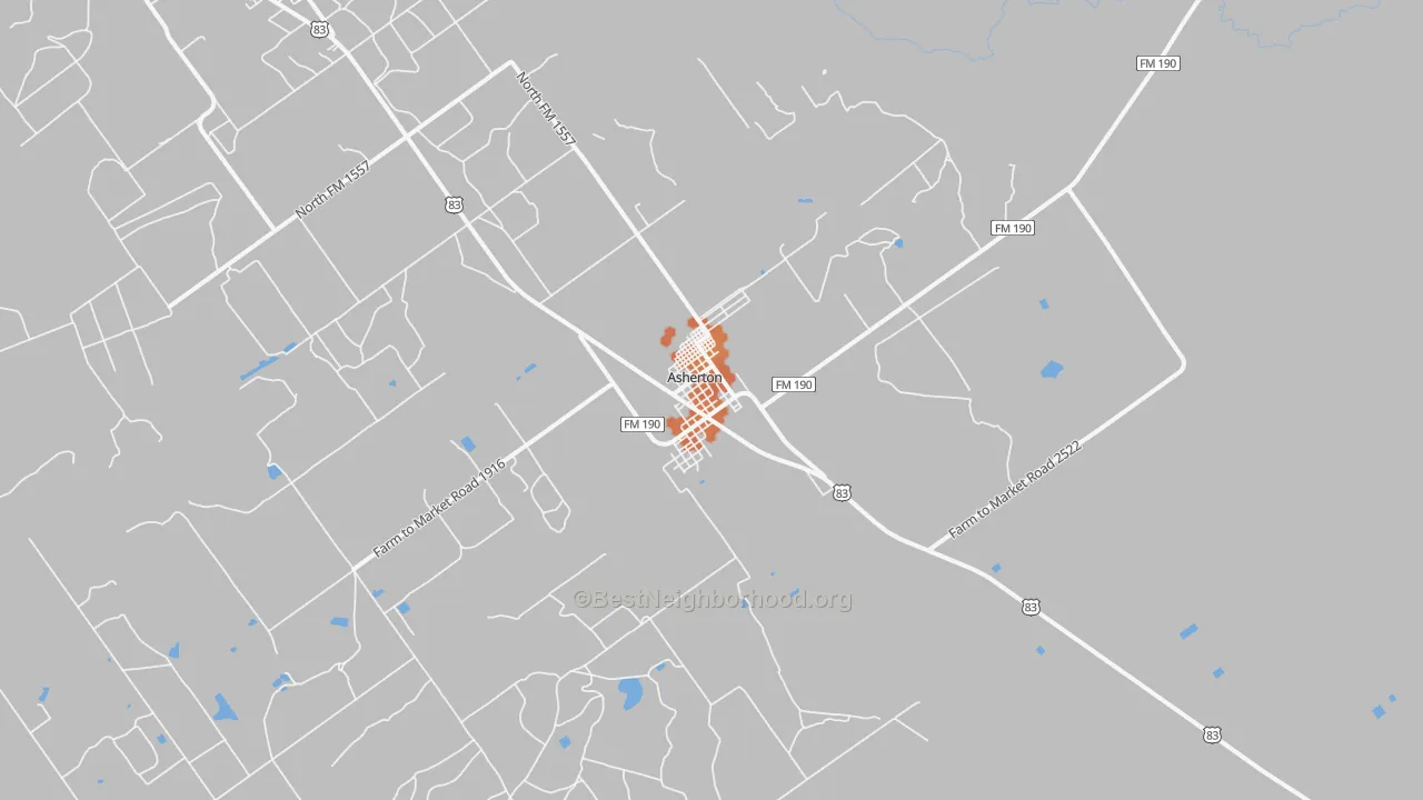 Bike Grade map of 78827, TX