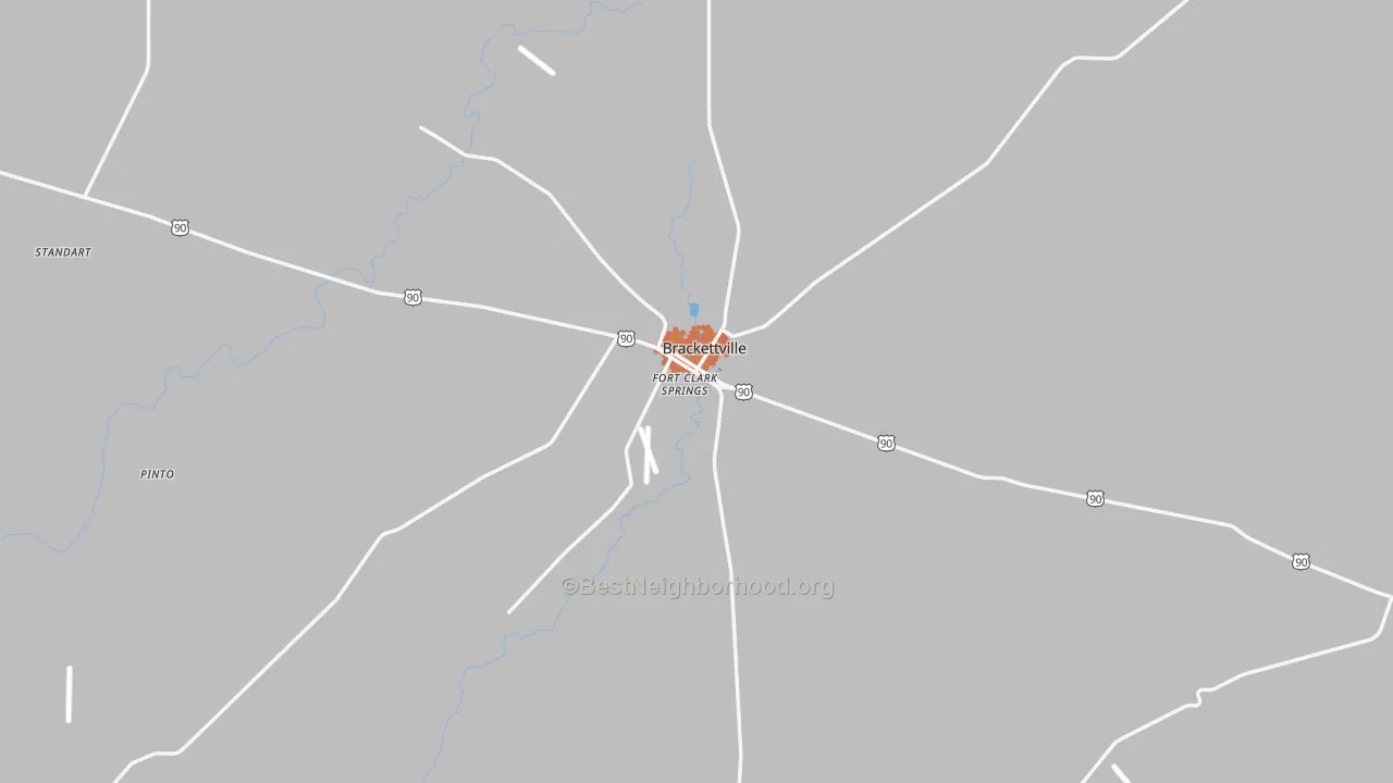 Bike Grade map of 78832, TX