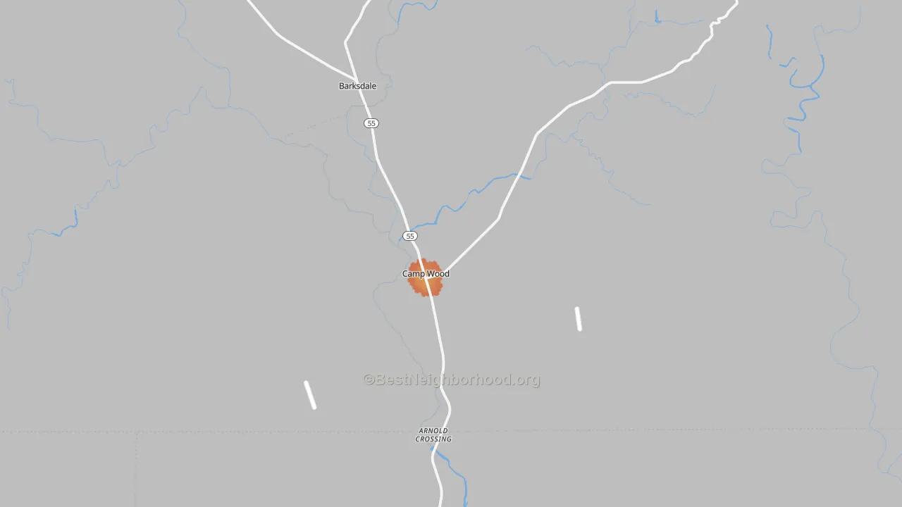 Bike Grade map of 78833, TX