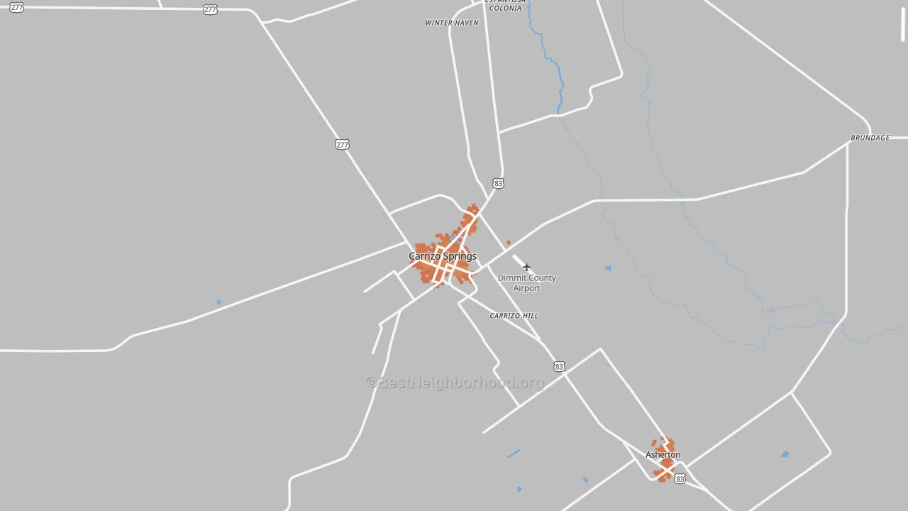Bike Grade map of 78834, TX