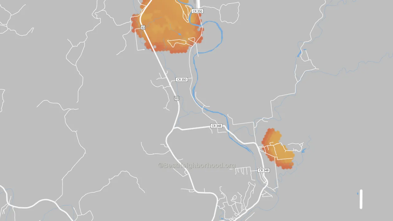 Bike Grade map of 78838, TX