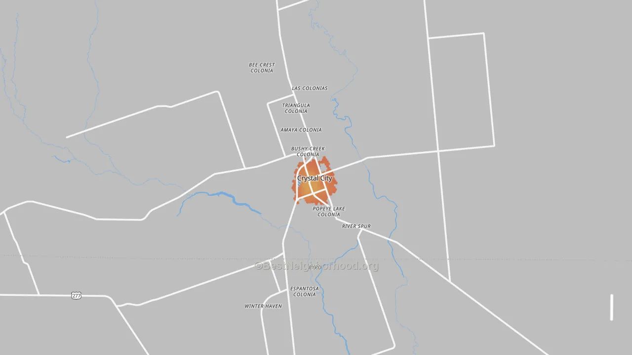 Bike Grade map of 78839, TX