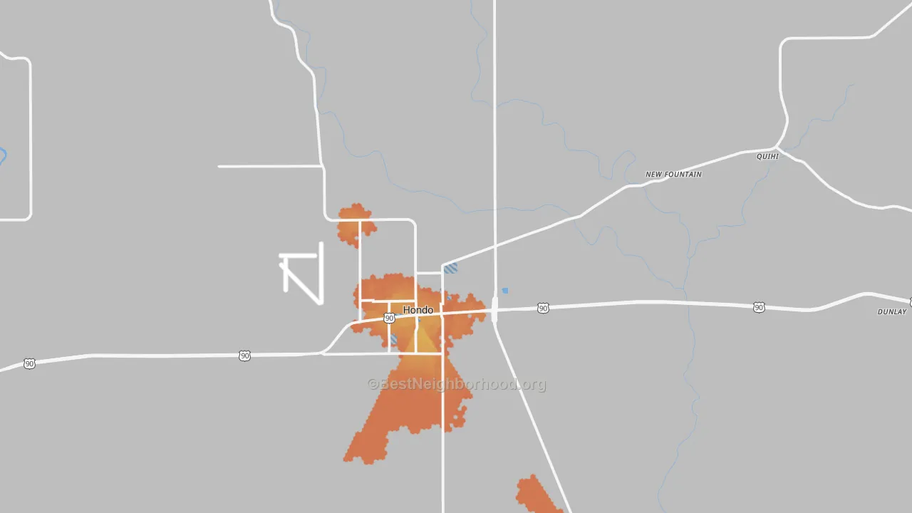 Bike Grade map of 78861, TX