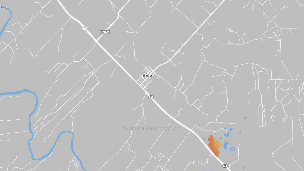 Bike Grade map of 78938, TX