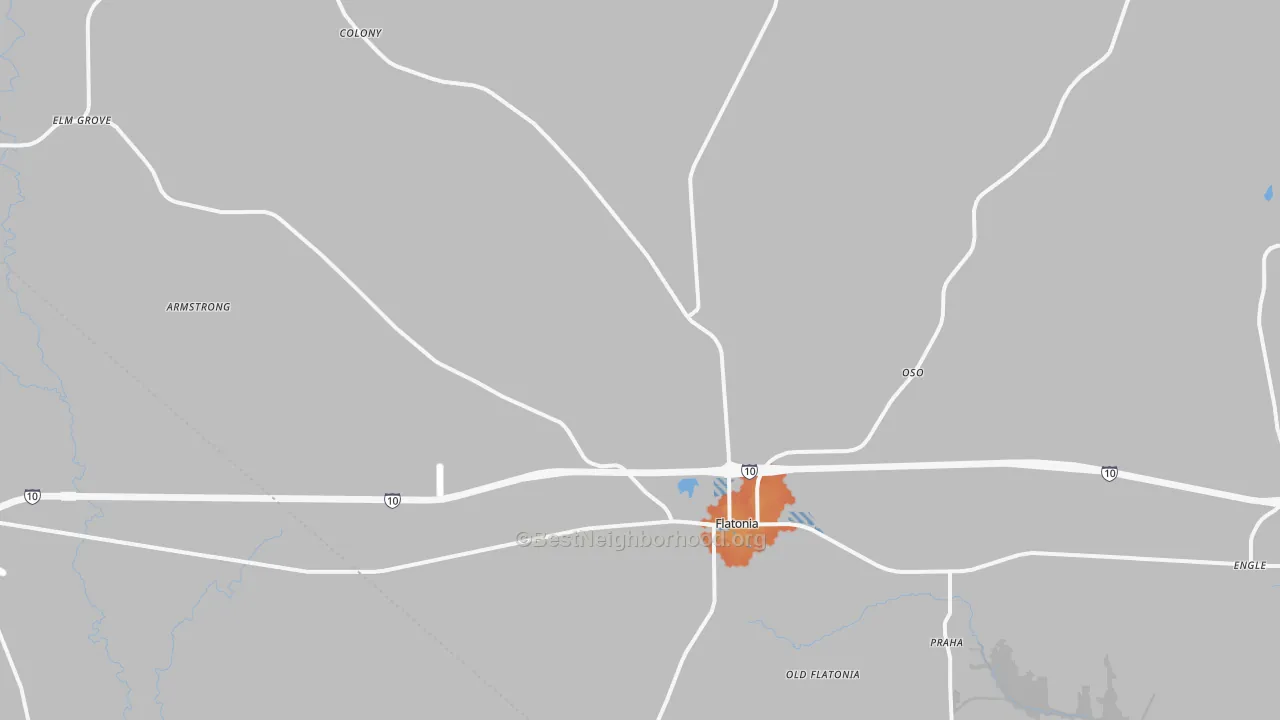 Bike Grade map of 78941, TX