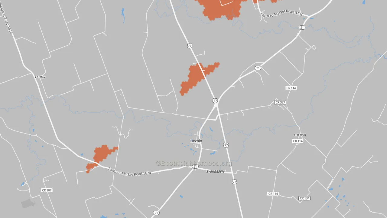 Bike Grade map of 78948, TX