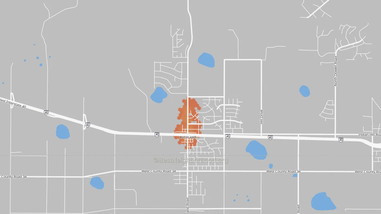 Bike Grade map of 79012, TX
