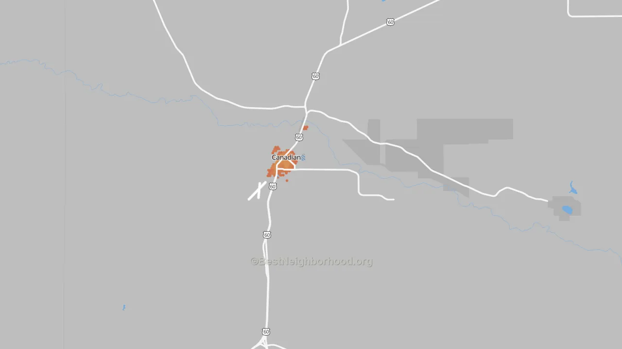 Bike Grade map of 79014, TX