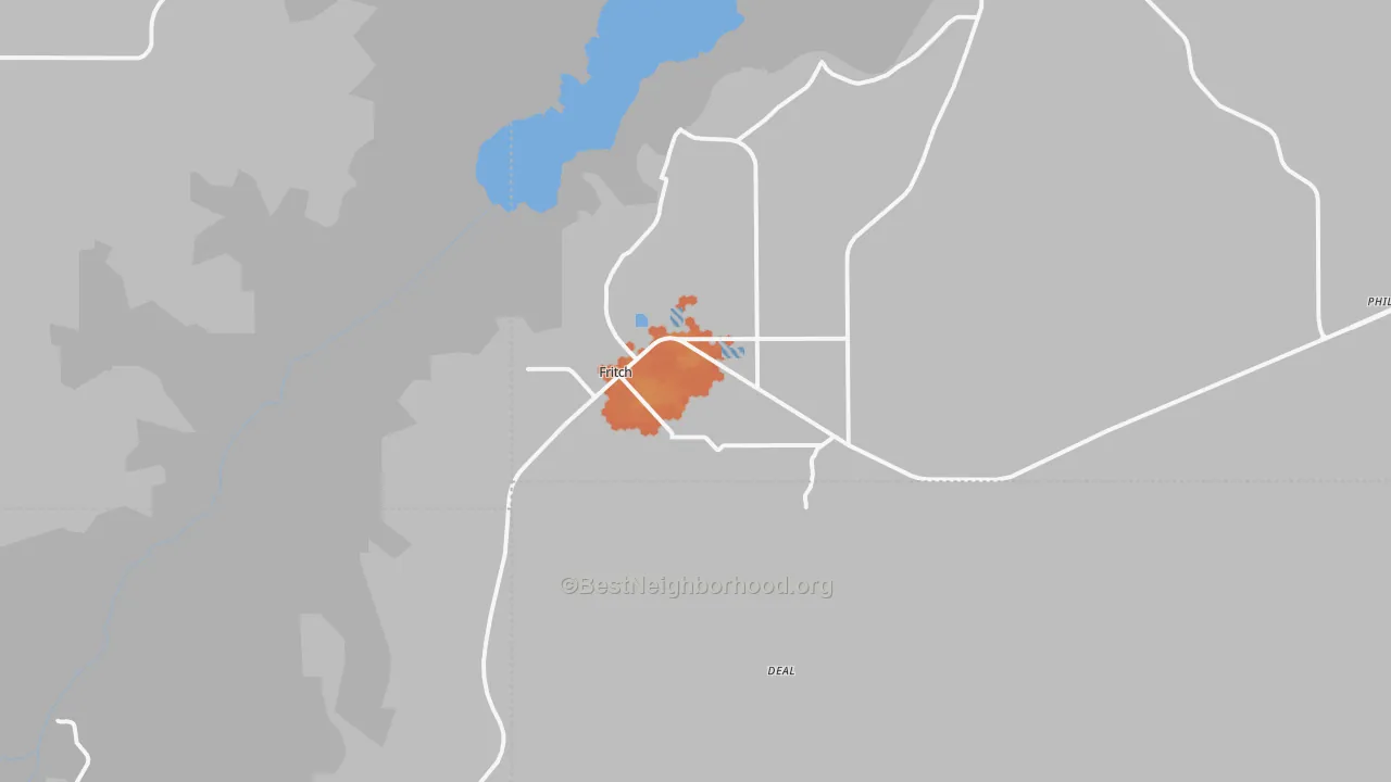 Bike Grade map of 79036, TX
