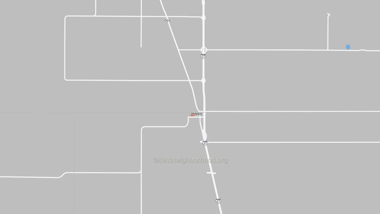 Bike Grade map of 79042, TX