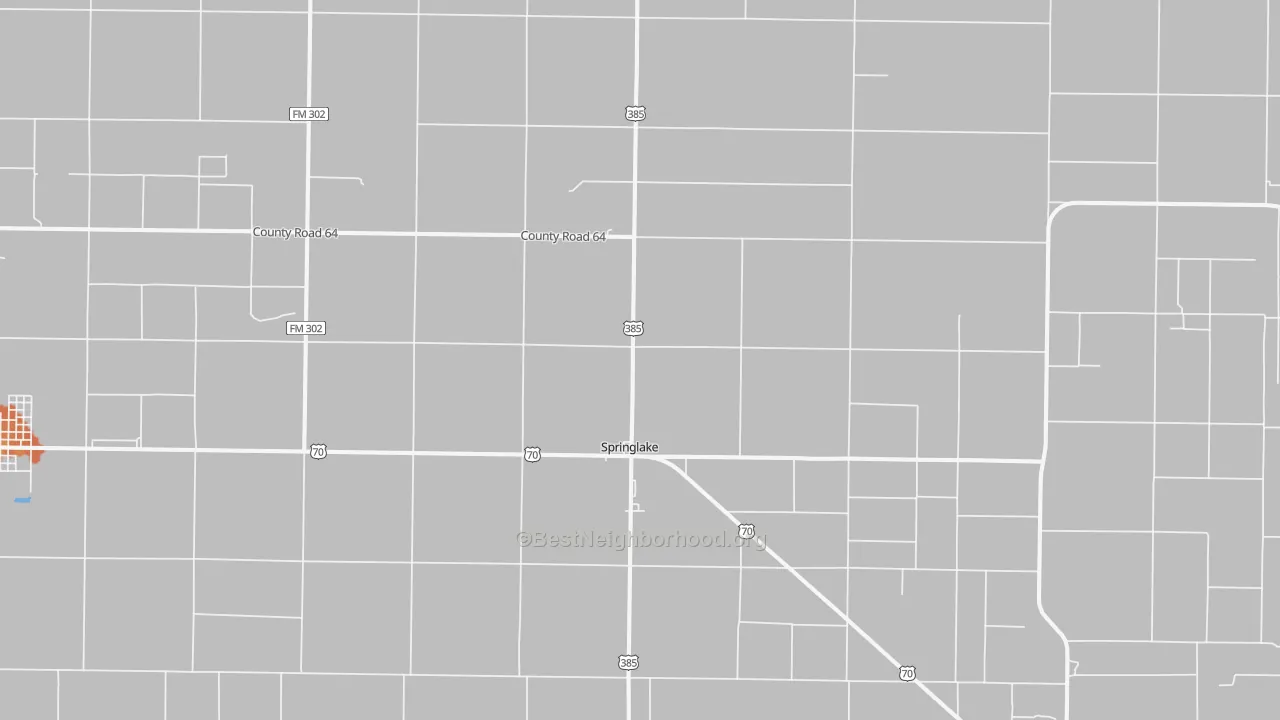 Bike Grade map of 79082, TX