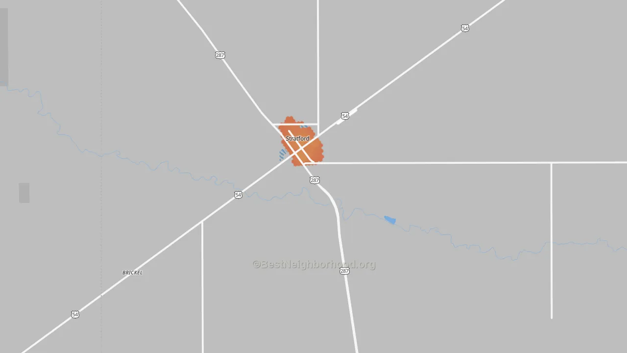 Bike Grade map of 79084, TX