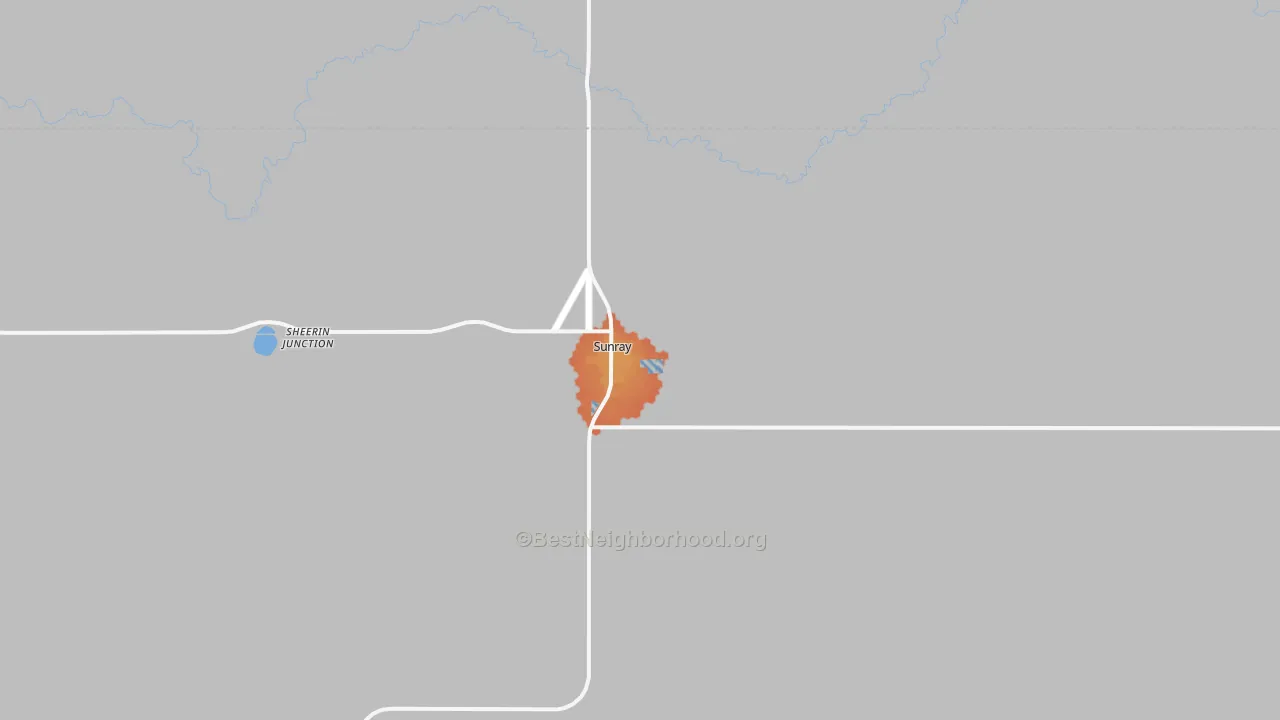 Bike Grade map of 79086, TX