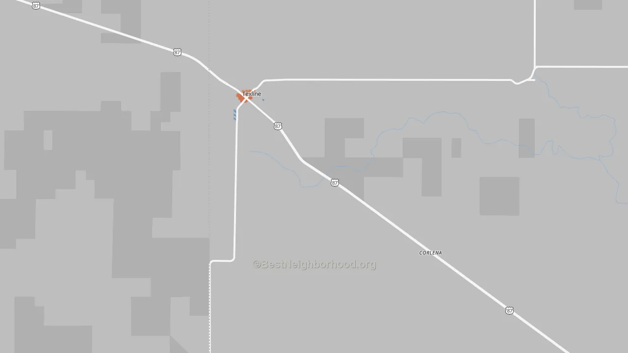 Bike Grade map of 79087, TX