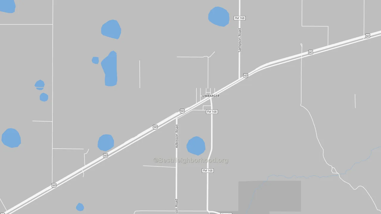 Bike Grade map of 79091, TX