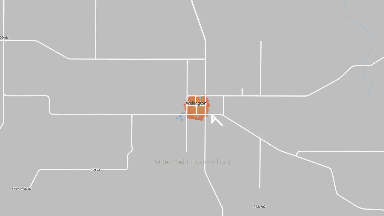 Bike Grade map of 79095, TX