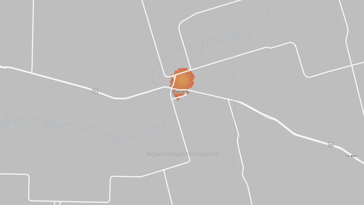 Bike Grade map of 79225, TX
