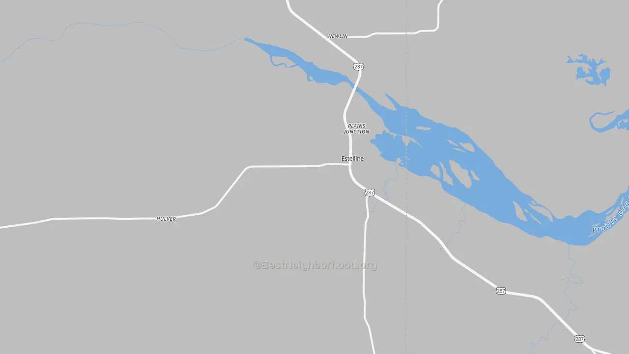 Bike Grade map of 79233, TX