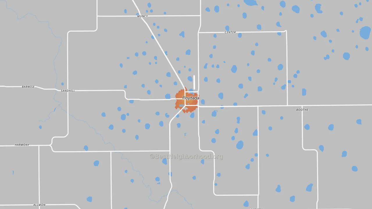 Bike Grade map of 79235, TX