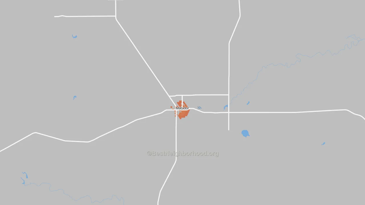 Bike Grade map of 79244, TX