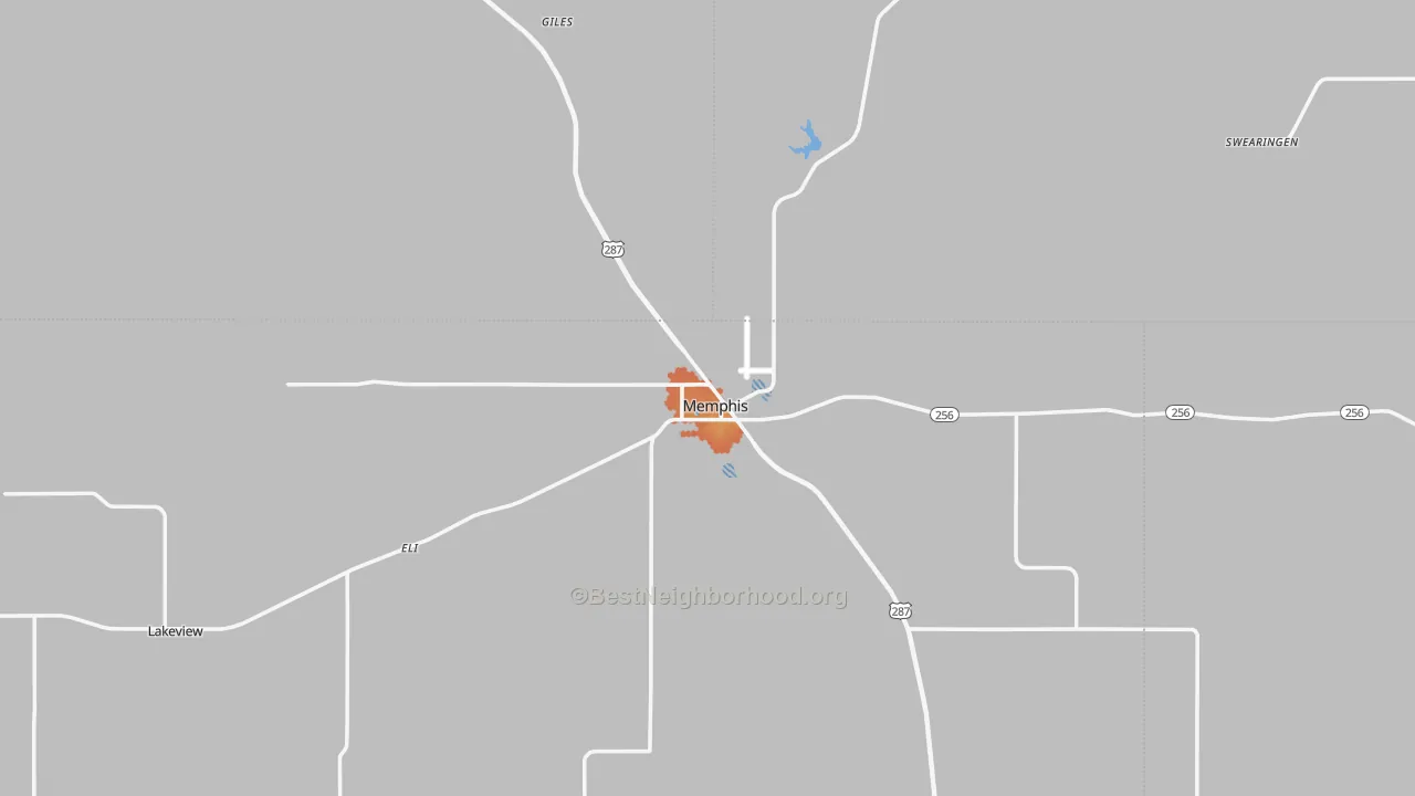 Bike Grade map of 79245, TX