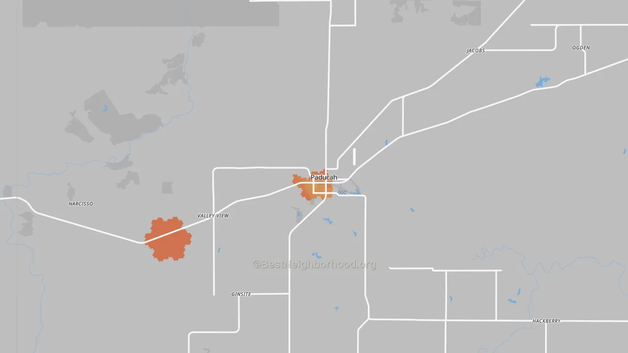 Bike Grade map of 79248, TX