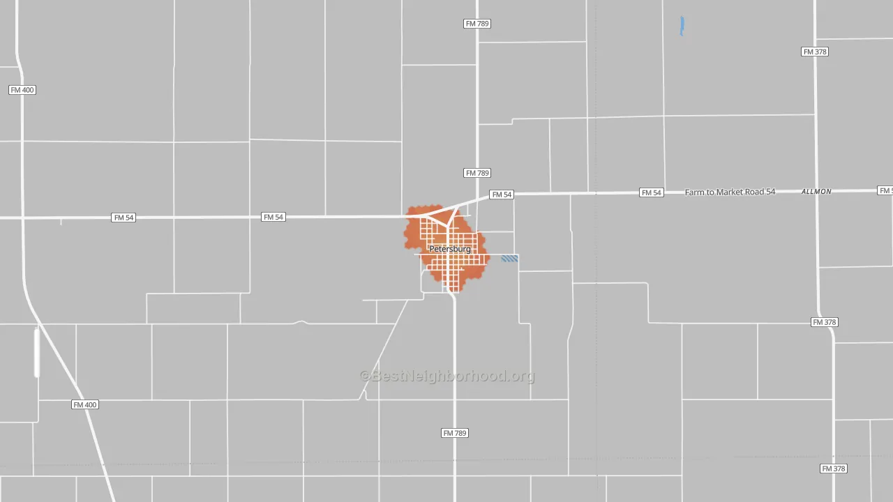 Bike Grade map of 79250, TX
