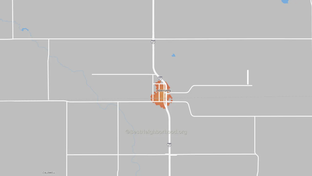 Bike Grade map of 79311, TX