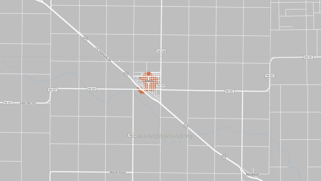 Bike Grade map of 79313, TX