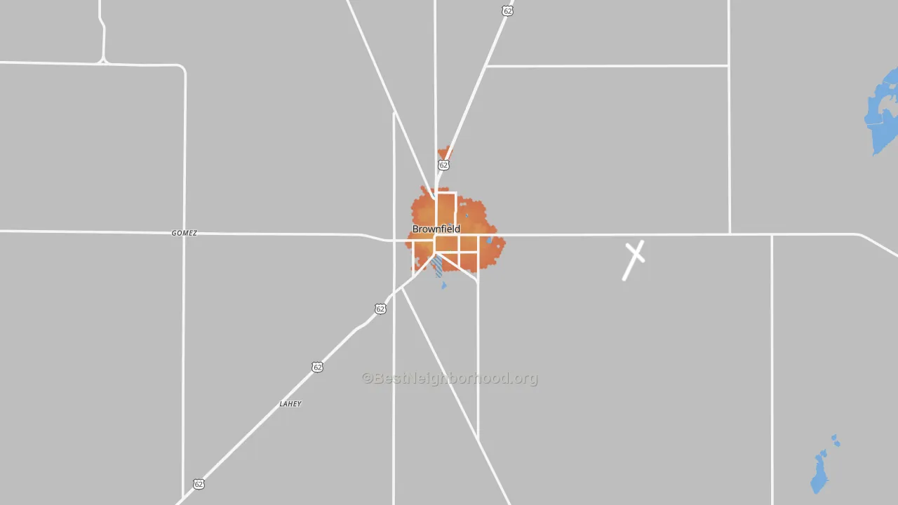 Bike Grade map of 79316, TX