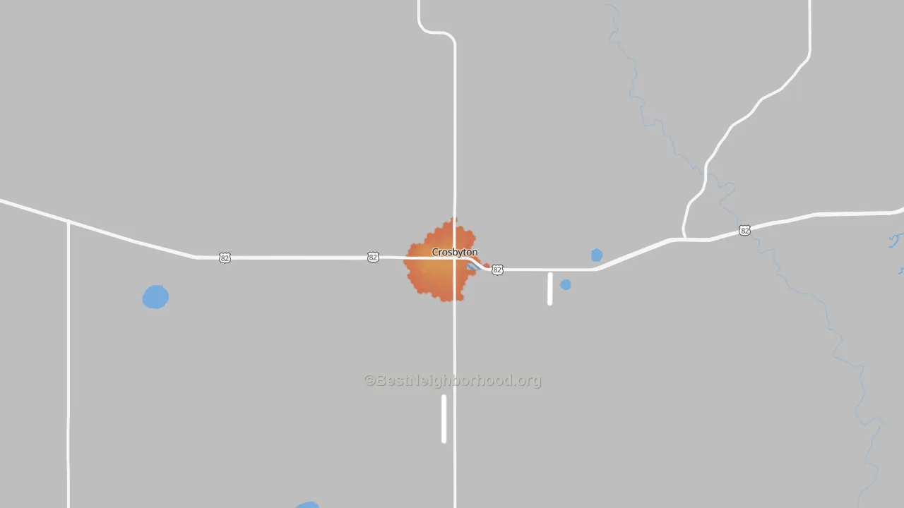 Bike Grade map of 79322, TX